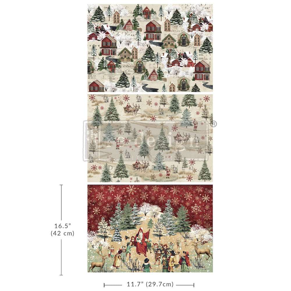 reDesign with Prima A3 Decoupage Fiber Pack - Whimsical Woodland