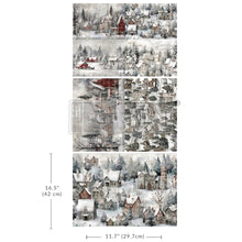 Load image into Gallery viewer, reDesign with Prima A3 Decoupage Fiber Pack - Silent Night Snow Village
