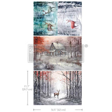 Load image into Gallery viewer, reDesign with Prima A3 Decoupage Fiber Pack - Dashing Through the Pines
