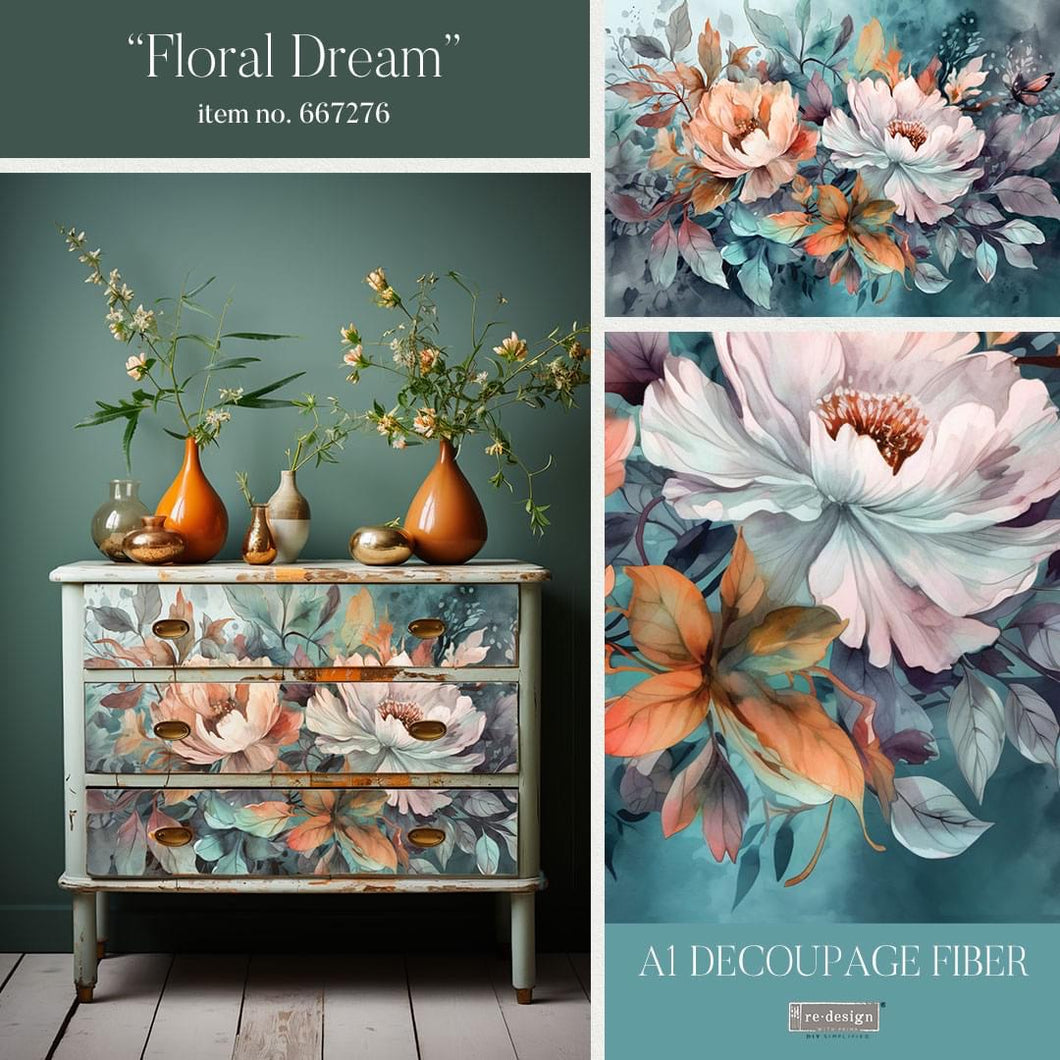 EXCLUSIVE reDesign with Prima A1 Decoupage Papers - Floral Dream