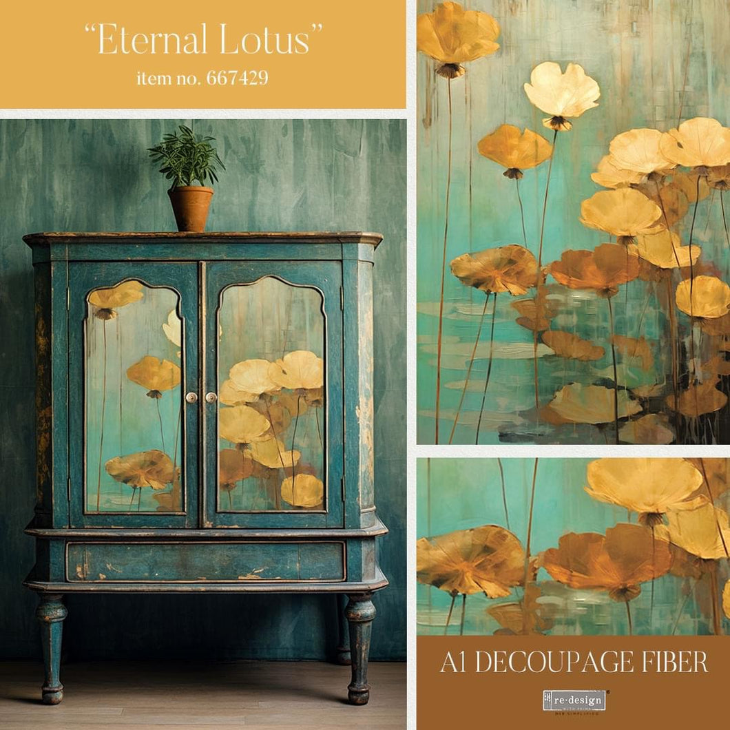 EXCLUSIVE reDesign with Prima A1 Decoupage Papers - Eternal Lotus