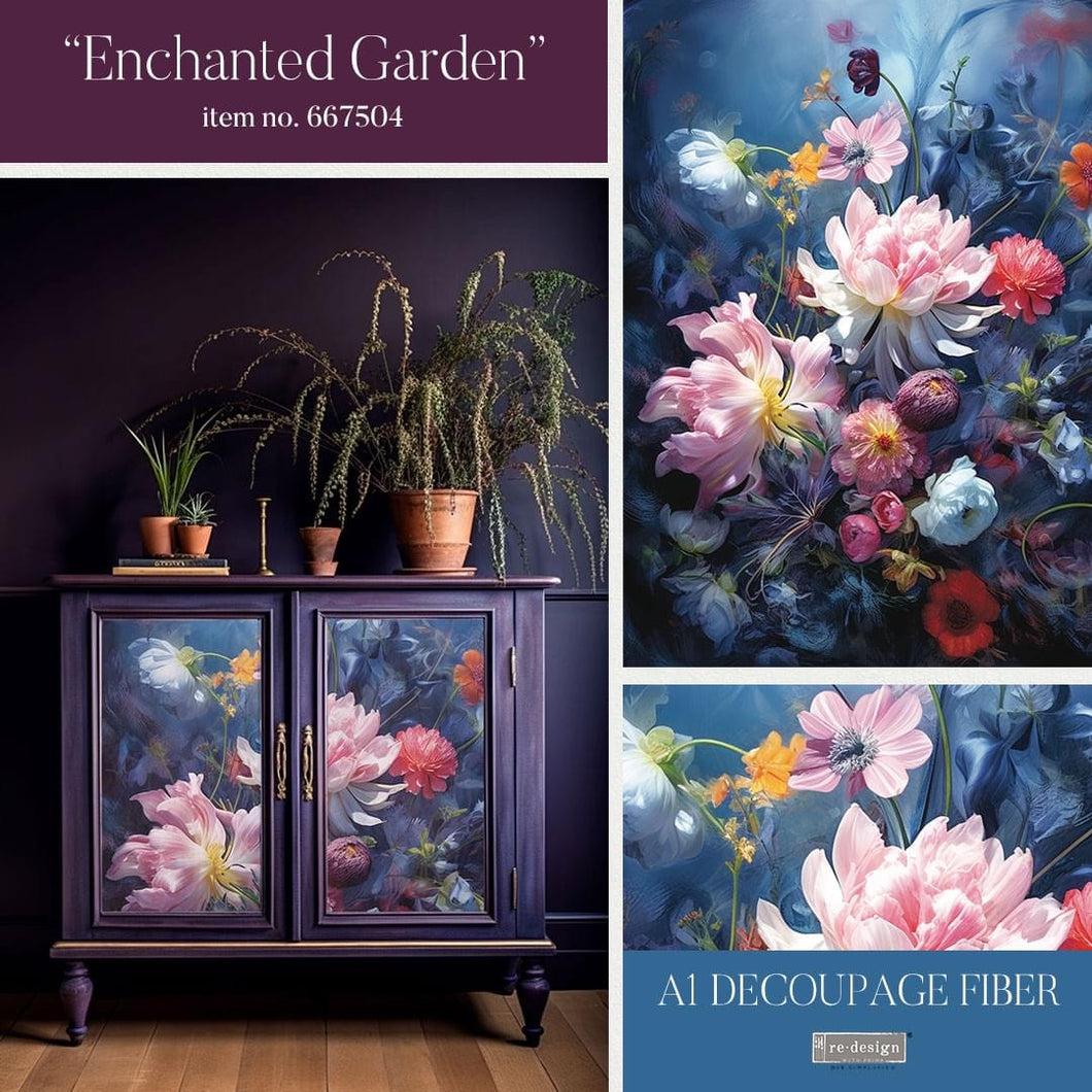 EXCLUSIVE reDesign with Prima A1 Decoupage Papers - Enchanted Garden