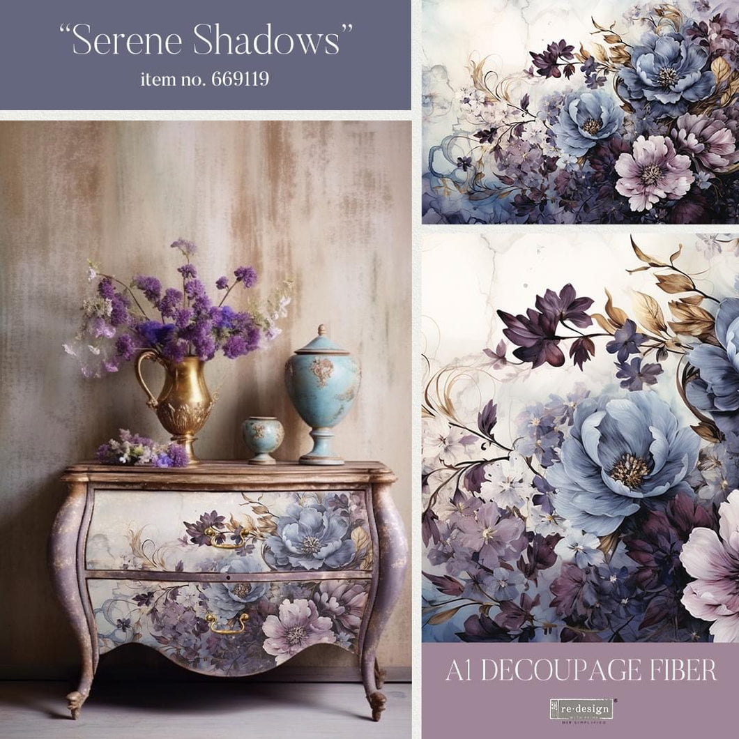 EXCLUSIVE reDesign with Prima A1 Decoupage Papers - Serene Shadows