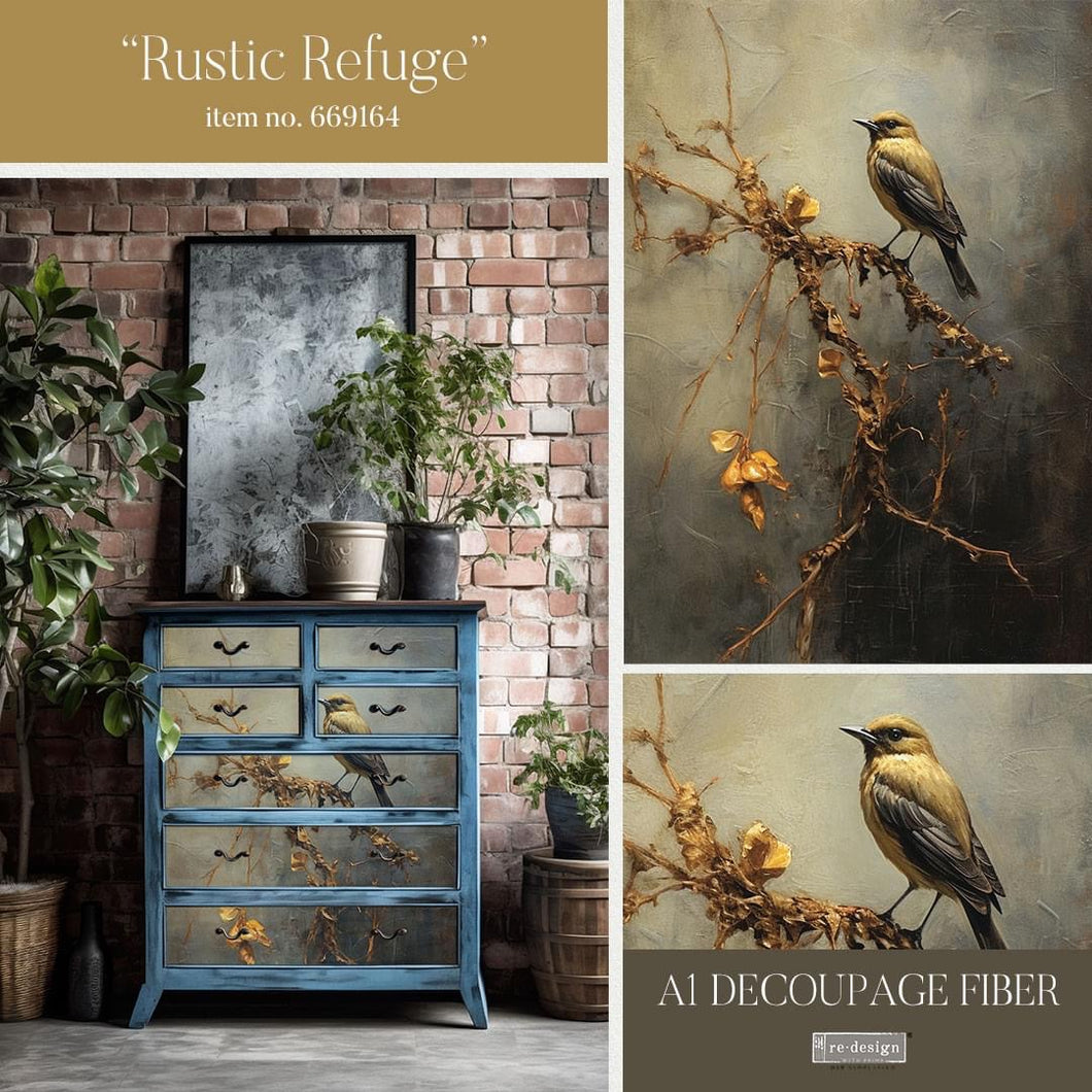EXCLUSIVE reDesign with Prima A1 Decoupage Papers - Rustic Refuge
