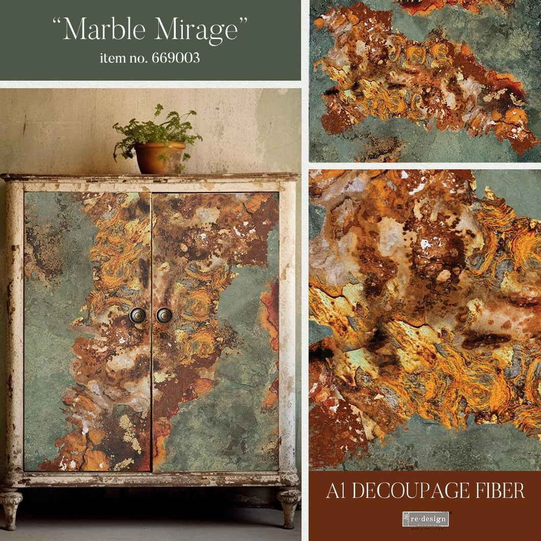 EXCLUSIVE reDesign with Prima A1 Decoupage Papers - Marble Mirage