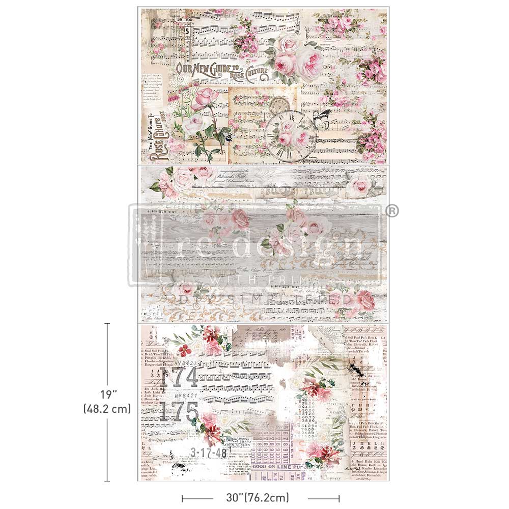 reDesign with Prima Decor Tissue Paper Pack - Shabby Chic Sheets