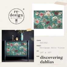 Load image into Gallery viewer, reDesign with Prima Decor Tissue Paper - Discovering Dahlias
