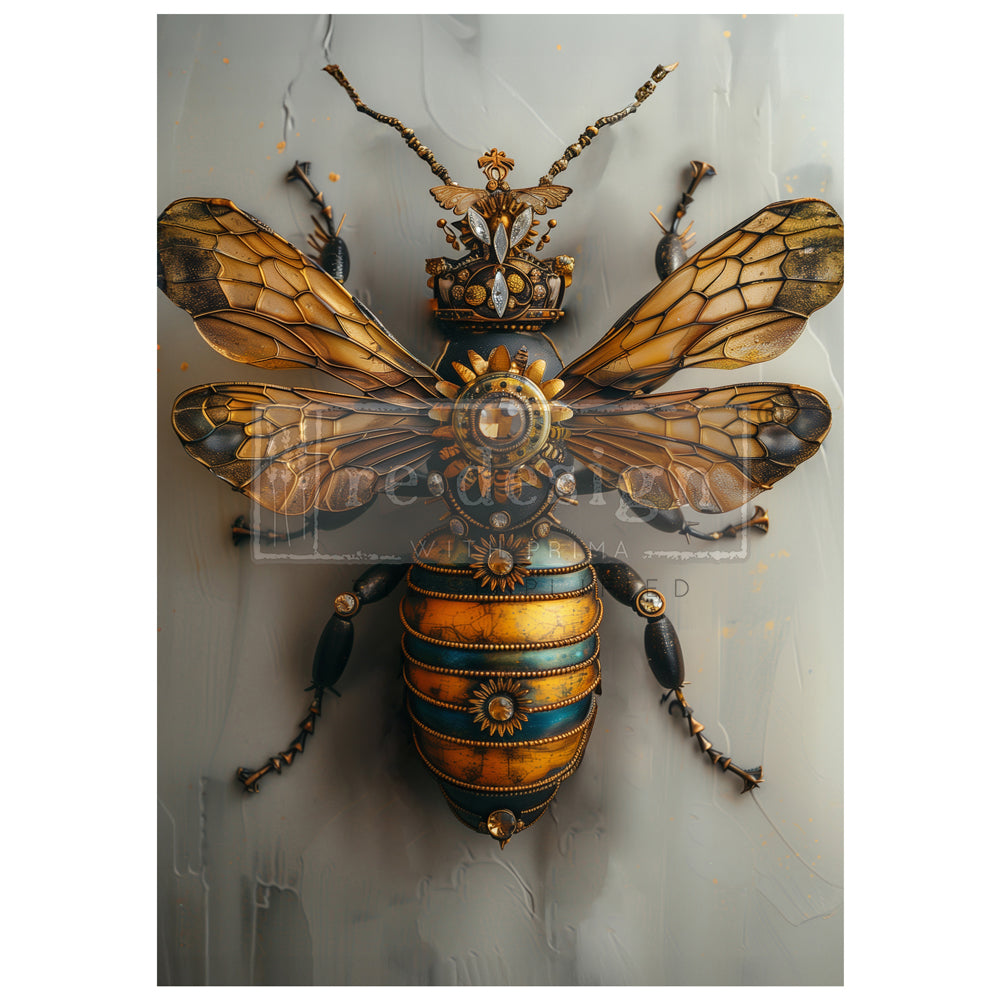 reDesign with Prima Decor A1 Decoupage Fiber Paper - Gearspring Honeybee