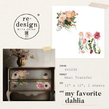 Load image into Gallery viewer, reDesign with Prima Maxi Transfer - My Favorite Dahlia
