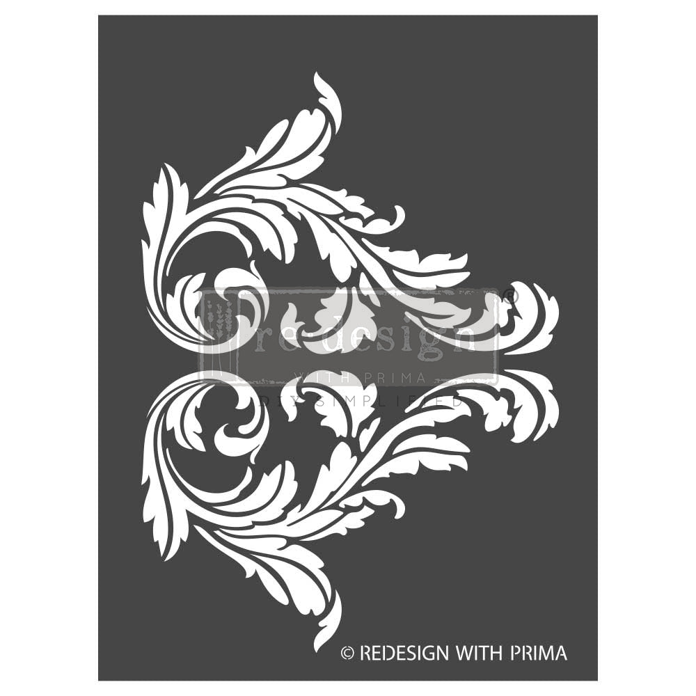 reDesign with Prima 3D Decor Stencils - Splendid Scroll
