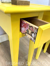 Load image into Gallery viewer, Yellow End Table Pair
