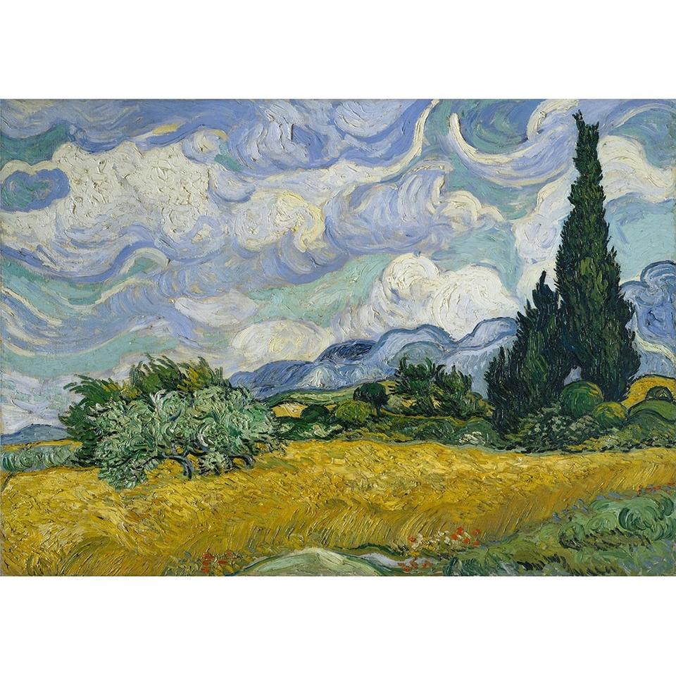 Wheatfields and Cypresses